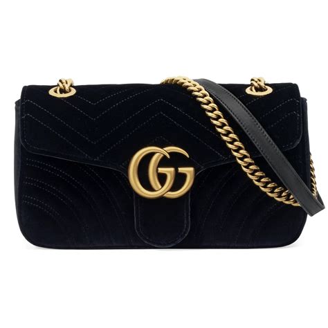 black velvet gucci bag fake|gucci marmont velvet black.